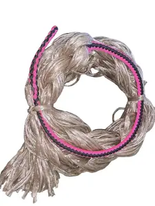 Adult Saddle Bronc Reins Extra Soft Black & Pink Cord on Tan Poly 6' Tack Paracord Neck Bronc Rein