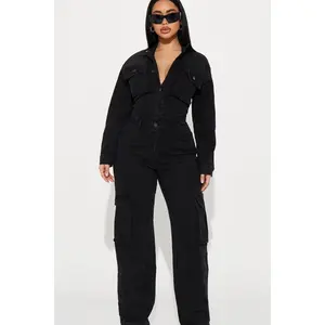 Stunning Allure Denim Jumpsuit - Black J