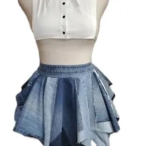 Rekkless Denim Peplum Belt for Women - Fashion Accessory - Jean, Womenswear