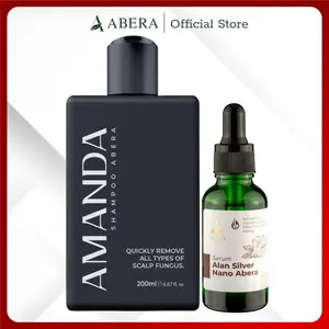 Combo Amanda Shampoo & Alan Silver Nano Serum - Abera Combo for Stronger Hair & Healthier Scalp