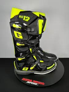 Gaerne SG-12 Boots - Black/Fluorescent Yellow - CLOSEOUT
