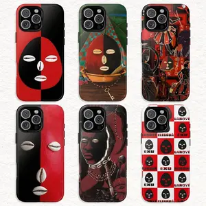 Elegua Orisha Phone Case – Yoruba Religion Spiritual Santeria African Guardian Deity Aesthetic | Tough Protective Cover | Suitable for iPhone 17-11 Pro Max/Plus and  Samsung Galaxy S23-25