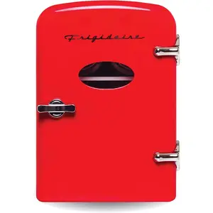 Frigidaire EFMIS129-RED Retro Mini Fridge - 6-Can Beverage Refrigerator, Red