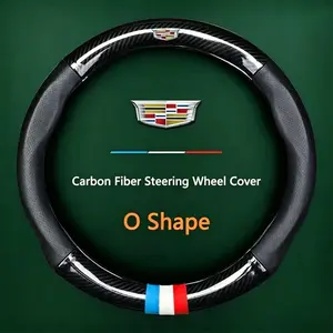 Faux Leather Steering Wheel Grips for Cadillac Ct5, Atsl, Xt4, Xt5, Xt6, Ct6, Ct4, Xts, Auto Accessories, Durable and Stylish Design