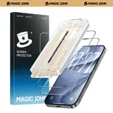 New MAGIC JOHN Premium Upgraded Privacy Screen Protector Dustproof Bubble-Free Design Ultra-Clear for iPhone & Samsung