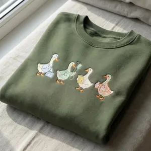 [MADE IN US] IV Nurse Duck Embroidered Sweatshirt, Infusion Therapy Ducks, Hospital Nurse Humor, Healthcare Crewneck