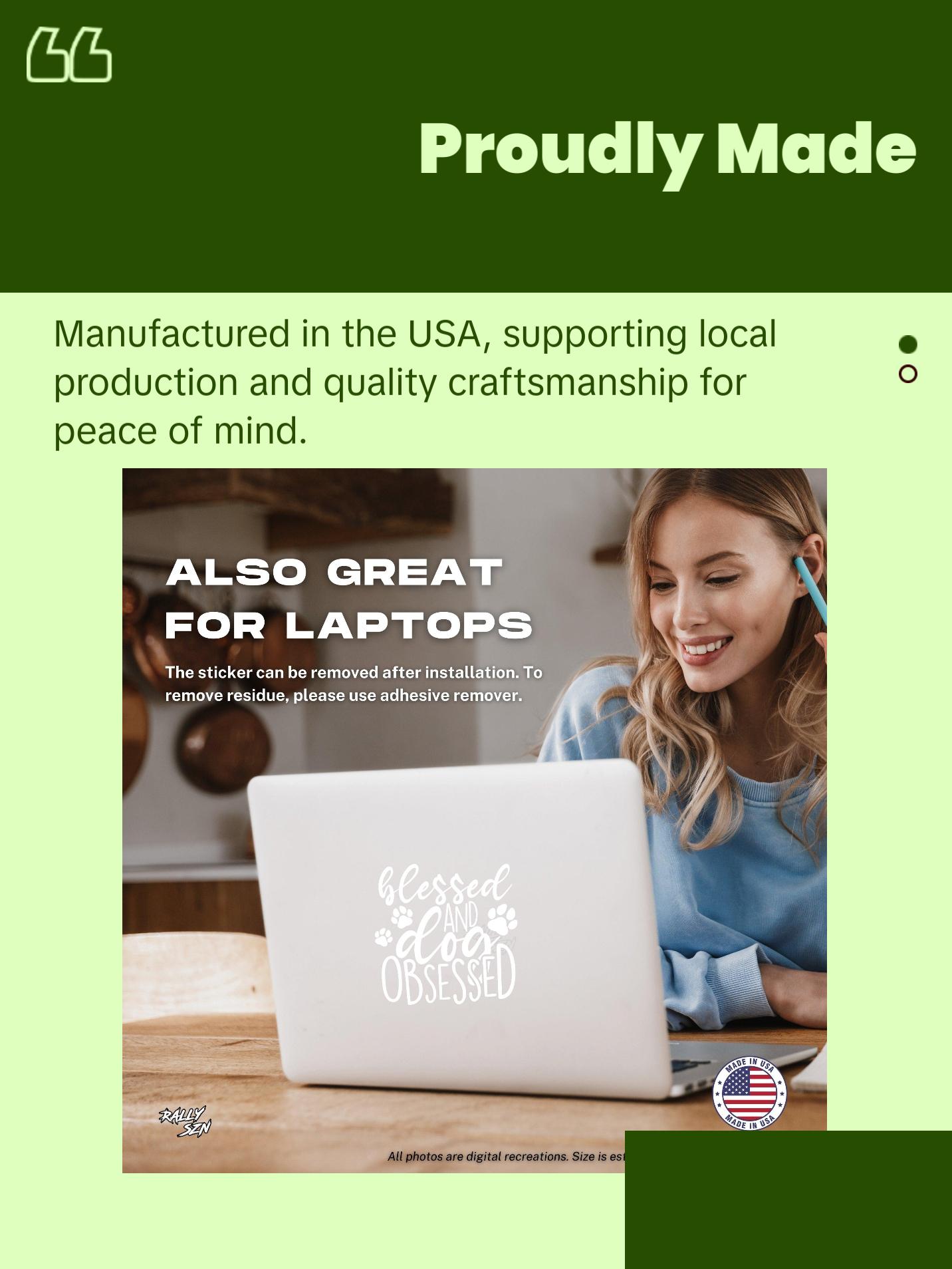 Blessed and Dog Obsessed – Pet Car Decal Sticker