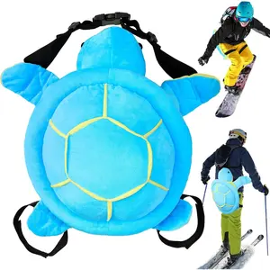 Cute Protection Hip Butt Pad Turtle Tortoise Protective Gear for Skiing Snowboarding Padded Skating Pads Turtle Hip Protection for Kids Adults (Blue)