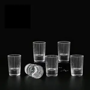 High-End Sodium Calcium Glass Whiskey Glasses Set, New Home Use, Elegant Design, Perfect for Liquor & Baijiu Drinks