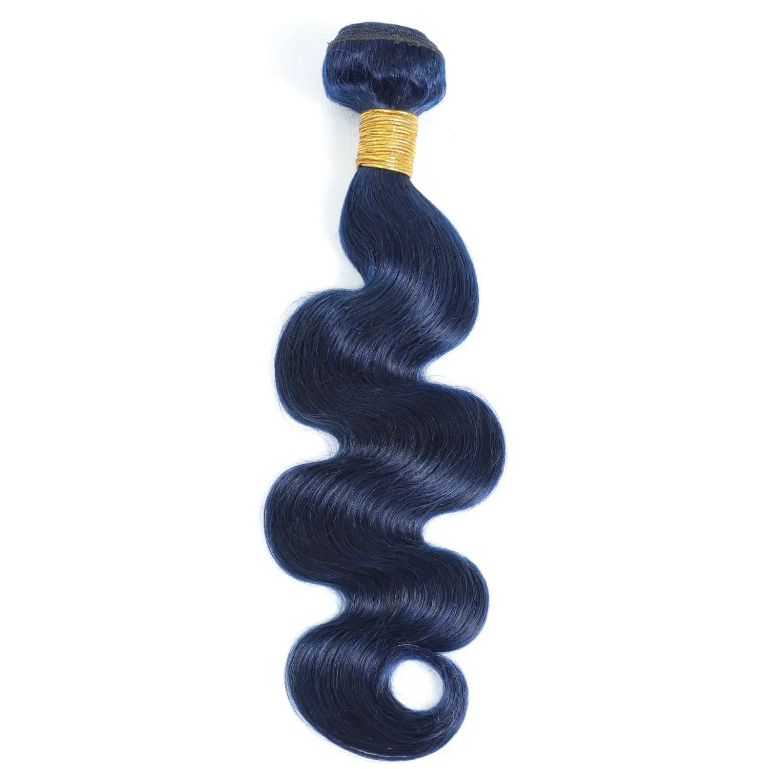 Dark Blue Bundles Body Wave Human Hair, 12A 100% Brazilian Virgin Hair Midnight Bule Colored Soft Glossy Thick Perfect for Quick Weave Sew-In Styles Single Bundle