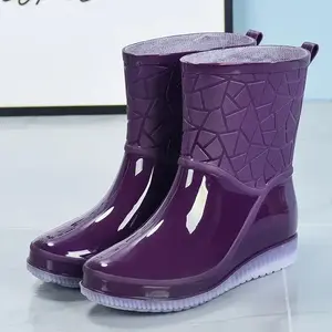 2025  Outdoor Women Rain Boots Wear Resistant Plastic Shoes Kitchen Waterproof Shoes, All Seasons(Sheets)
