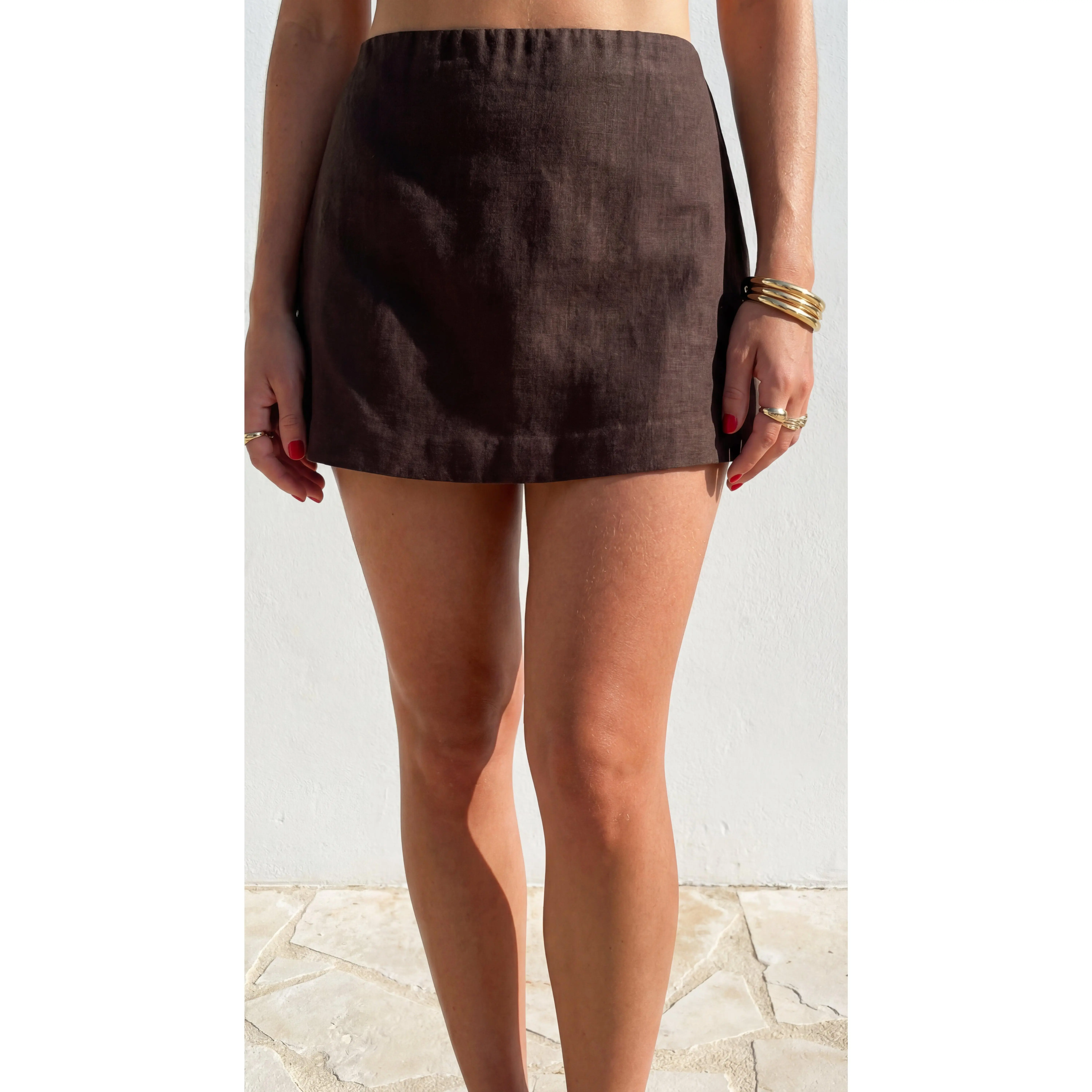 Soreya Mini Skort - Brown