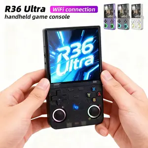 R36 Ultra Handheld Gaming Console WiFi 4 Inch IPS Screen Open Source Retro Video 64GB/128GB Storage Supports over 20000 Games