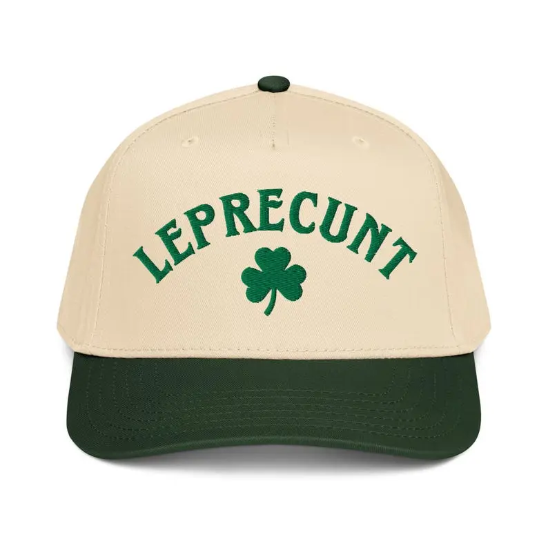 Embroidered Leprecunt Hat, St Patricks Day Hat, Funny Irish Hat, St Pattys Day Hat, Unhinged Hats, St. Paddys Day Outfit