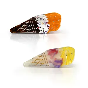 Double Scoop Ice Cream Hair Clip – Fun & Whimsical Summer Accessory
