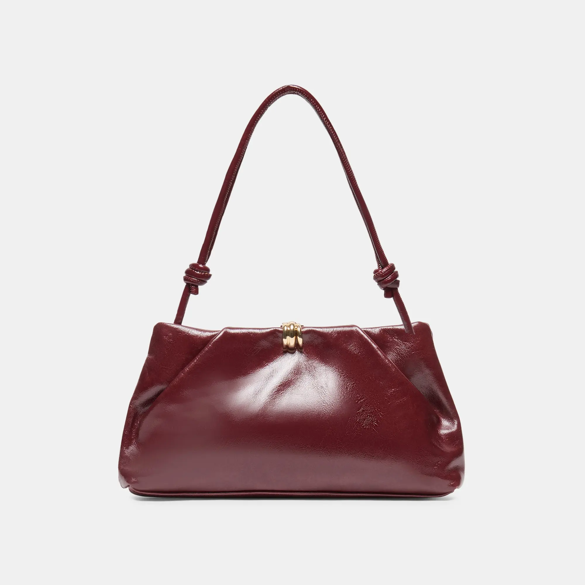 RAVEL SHOULDER BAG OXBLOOD PATENT STELLA