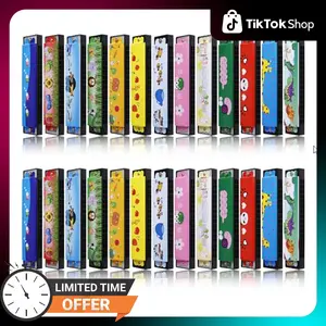 26 Pcs Harmonica for Kids Birthday Party Favor, 16 Holes Toddler Harmonica with Double Row, 13 Style Musical Instrument Toy for Toddler Kids Goodie Bags Stuffers Beginners' Gift