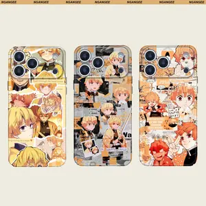 DS Anime-Style Zenitsu Custom Case for iPhone 11 12 13 14 15 16 PLUS 17 17AIR 17 PRO MAX CASE GMPT11-13