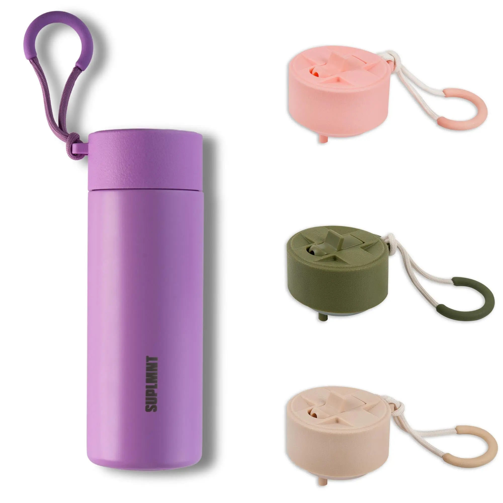 3-in-1 COMBO | 24 OZ WATER BOTTLE CLASSIC LID & 3 STRAW LIDS
