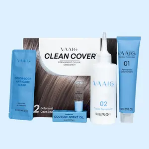 VAAIG 6N Golden Hour Linen Permanent Hair Dye Cream Kit - Clean, Salon-Grade, 24 Months Shelf Life, Gray Coverage, Gentle for Sensitive Scalp, Low-Allergy, Dermatologically Tested, Food-Grade Safe, Easy Home All-in-One Coloring & Haircare
