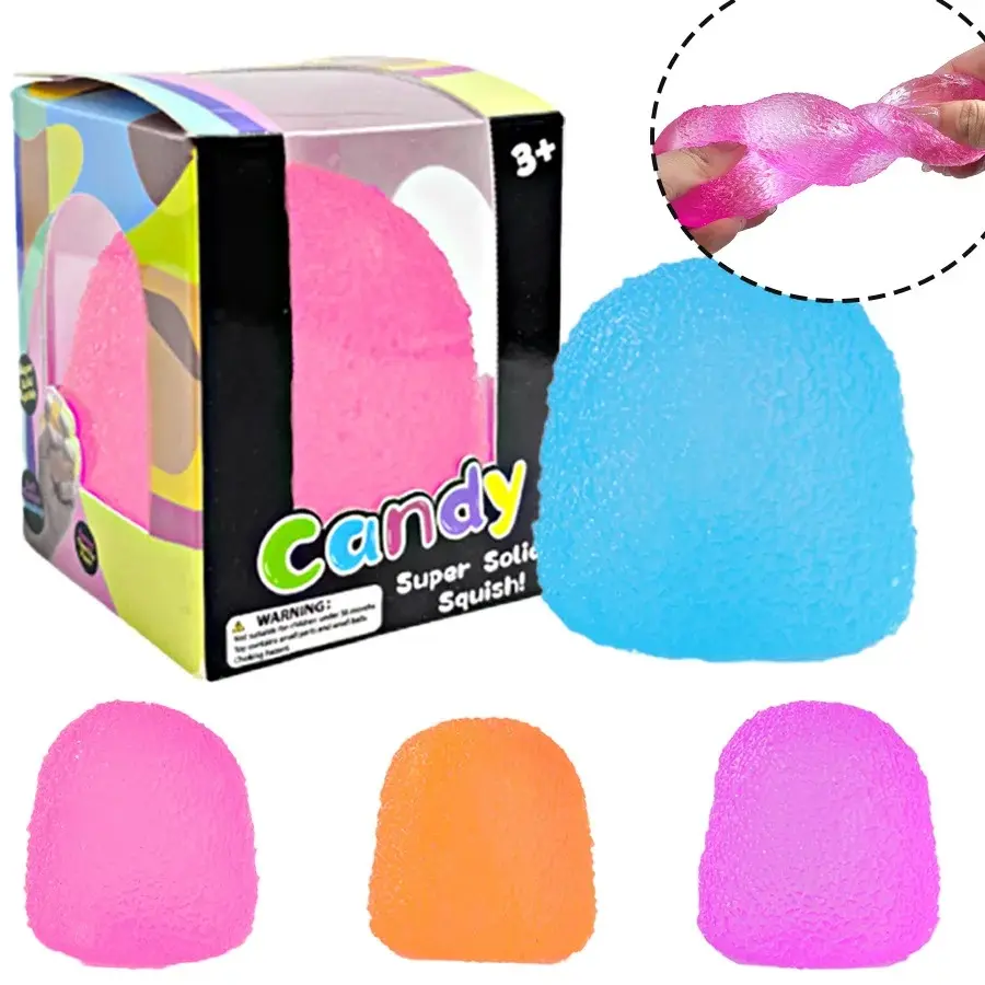 Silicone Gum Drop Squishies Toy - Vibrant Anxiety Relief Squeeze Dumpling, Unisex Fidget Item for Stress Management