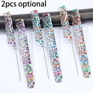 Unisex Hair Styling Stick Comb Set, Multifunctional Abs Plastic, Colorful Design, Dry Wet Use, Essential Hair Care Tools, Hair Styling Combs, 2 Piece Pack