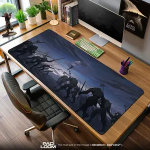 Frieren Night Battle Mouse Pad, Anime Gaming Desk Mat, Desk Mat, PC Accessories.