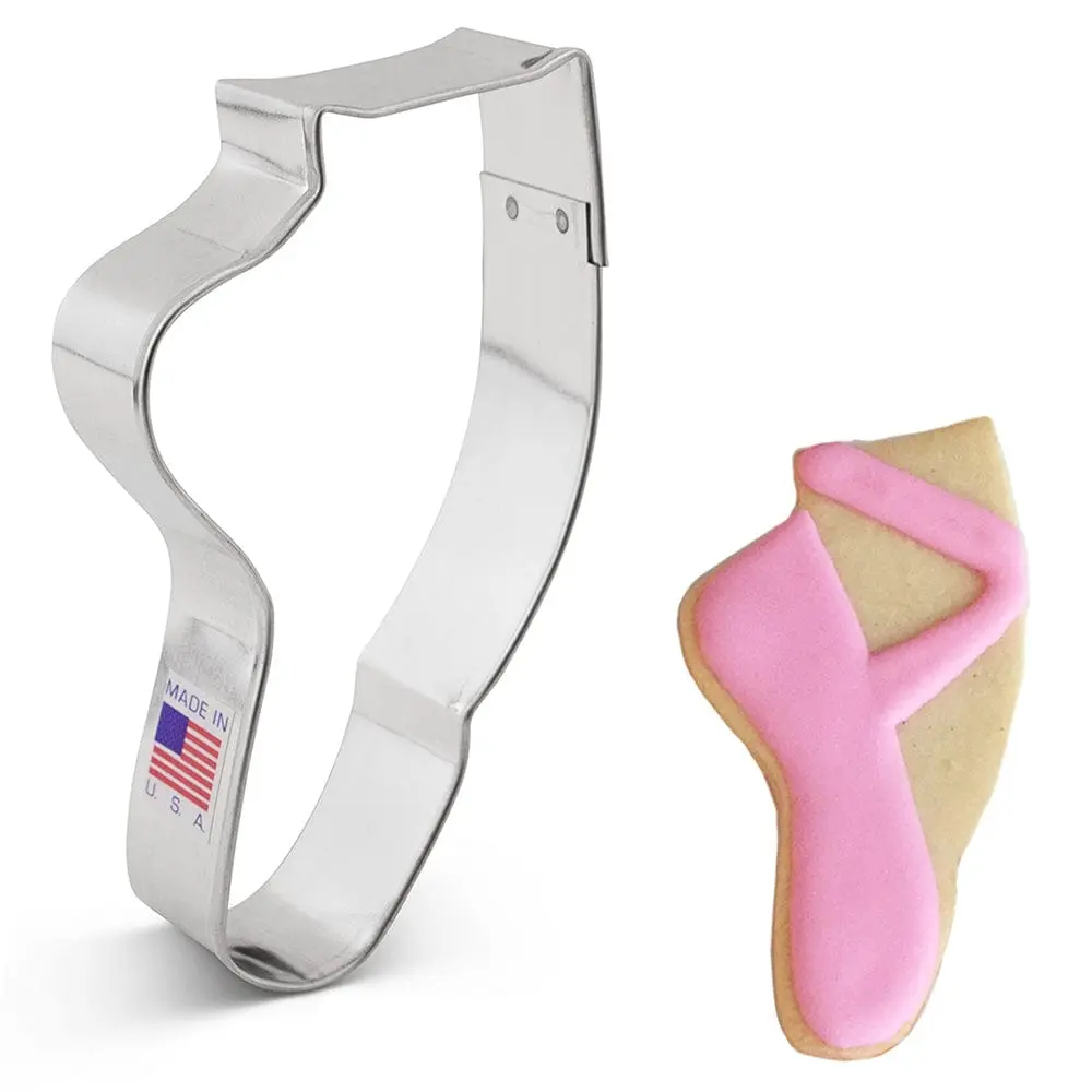 Ballet Slipper Cookie Cutter 4 1/2"
