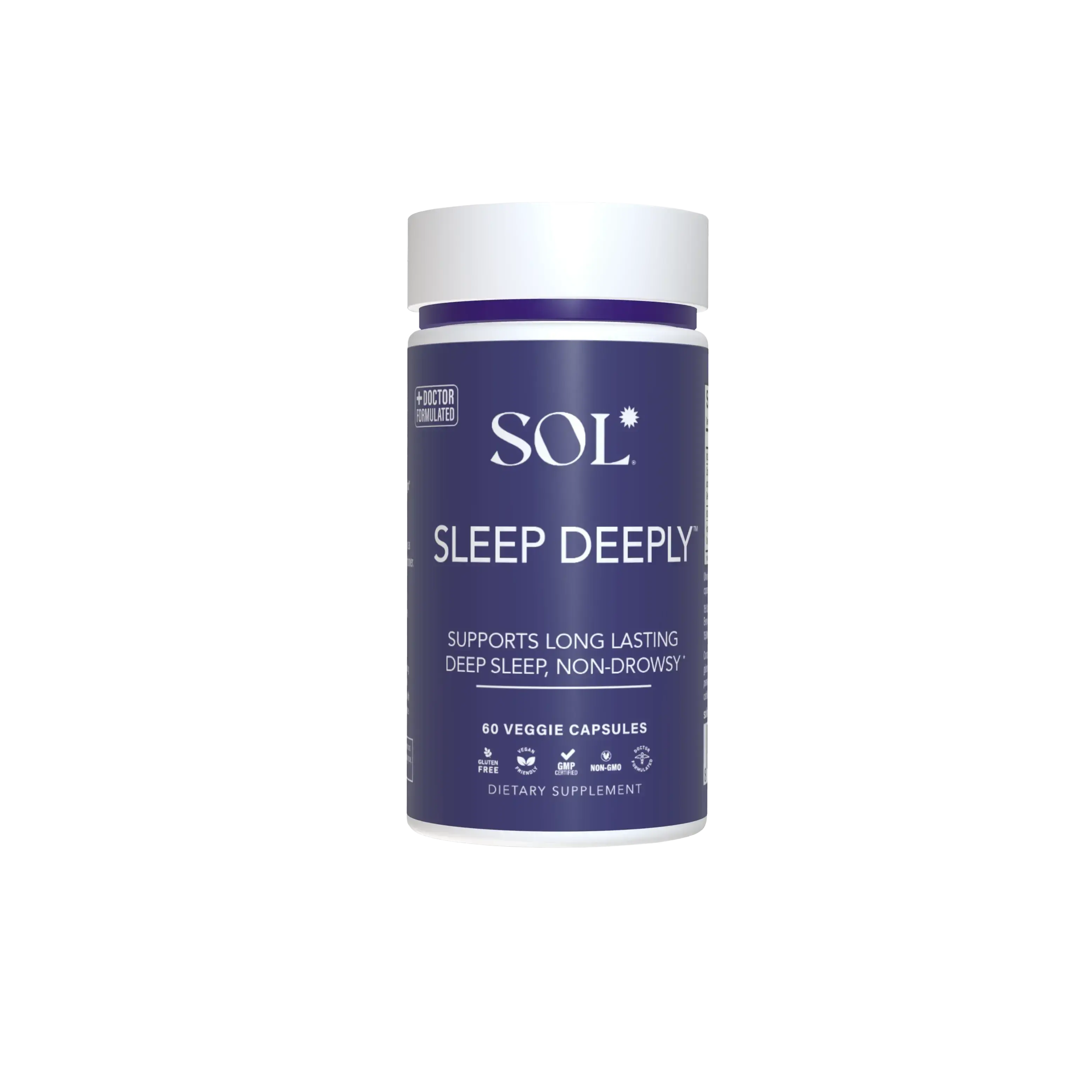Sleep Deeply Passionflower Ziziphi Spinosae, Vegan Gluten Free, Non-GMO, Doctor Formulated Herbal Capsules by Sol Nutrition