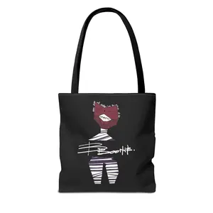 Striped Abstract BBOONIE Tote Bag | Modern Art Illustration