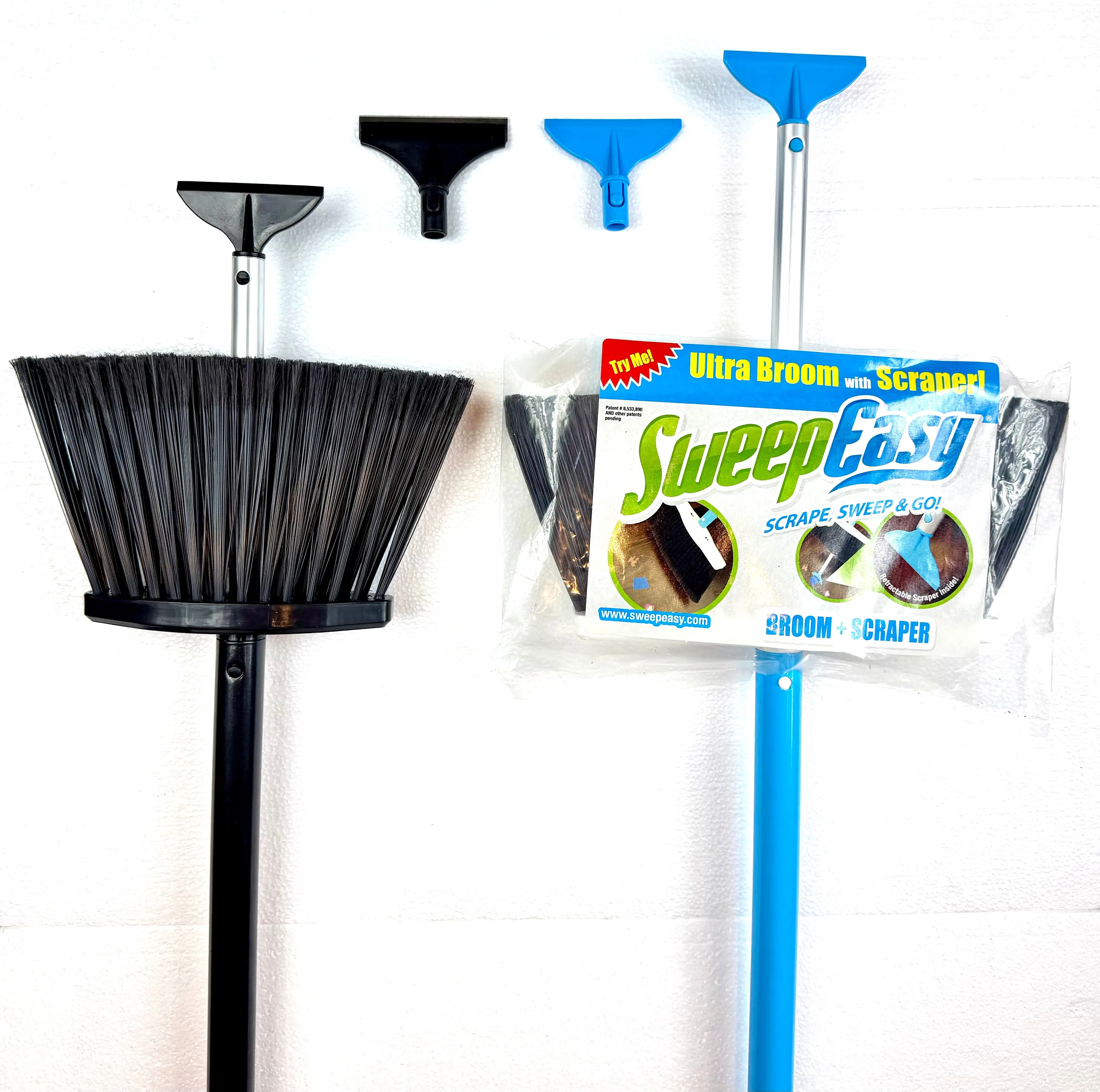 Ultimate SweepEasy Starter Bundle | Full Size + PRO Lobby Broom + Bonus Scrapers