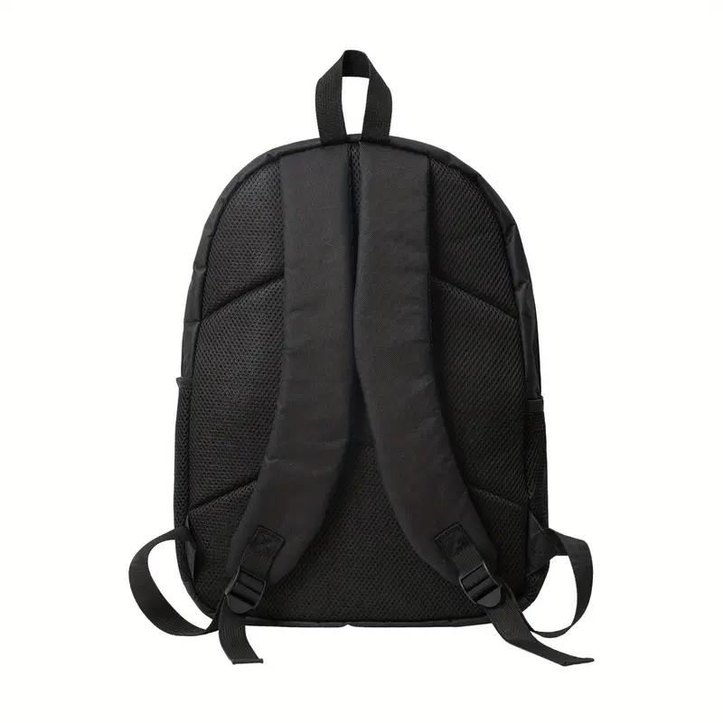 A MenS Casual King Von 1 1 2xx backpack for school Fashionable Polyester Printed Backpack Simple and Elegant, for Teenager