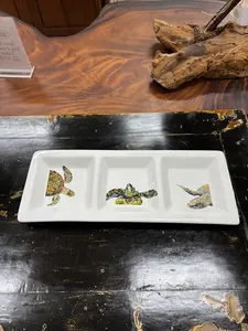 Divided Serving Tray With Sea Turtles