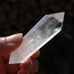 3in 12 Sided Clear Quartz Crystal Vogel, Brazil L3b