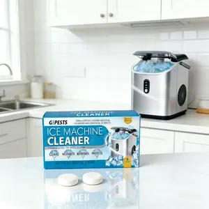 Universal lce Machine Cleaner Tablets Scale Remover, 6-Pack Nickel-Safe Descaling Solution for Countertop& Nugget lce Makers, All-Purpose lce Maker Cleaner for Any lce Machine