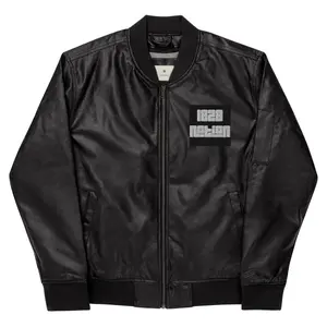 Leather Bomber Jacket