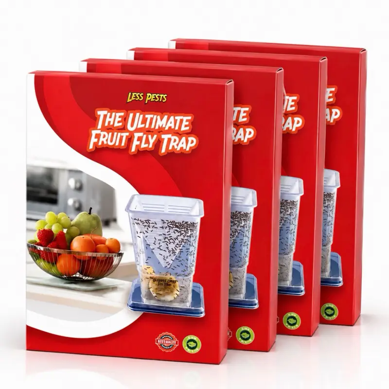 Tabletop Fly Trap, 4-Unit Pest Control Bundle for Home Supplies