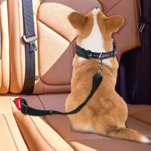 Dog Cat Car Safety Harness Fixed Leash with Seatbelt Buckle Anti-Running Collar for Vehicle Pet Supplies Secure Travel