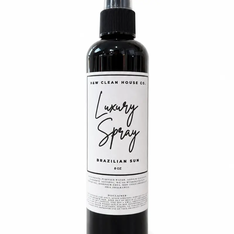 8 Fl Oz Plastic Vegan Mist Linen Spray - Blue Volcanic Tropical Lemon Citrusy 62 Scent Home Fragrance Air Freshener, Strong Aroma in 4-6 Sprays, Long-Lasting, for Bedding Refresh, Room Scents Layering