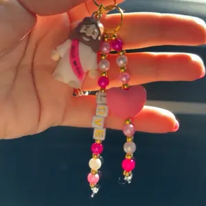 Jesus Is Loves Purse Charm with Colorful Beads and Cross Design for Stylish Accessory