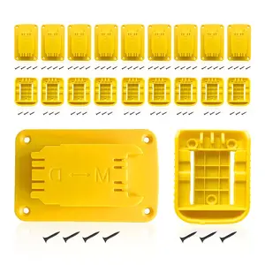 Holder Mount for Dewalt 20V Battery & Drill Tool, Including 10pcs Tool Holders & 10pcs Battery Holders with Mounting Screws, Tool Organizers, Woodworking Tool Racks, Power Tool Organizer
