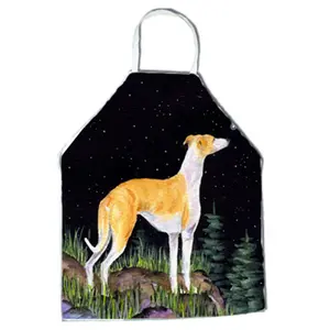 212 MAIN Starry Night Whippet Bib-Style Cloth Apron, Multifunctional, 27x31 in, Equipped with Braided Nylon Tie Straps