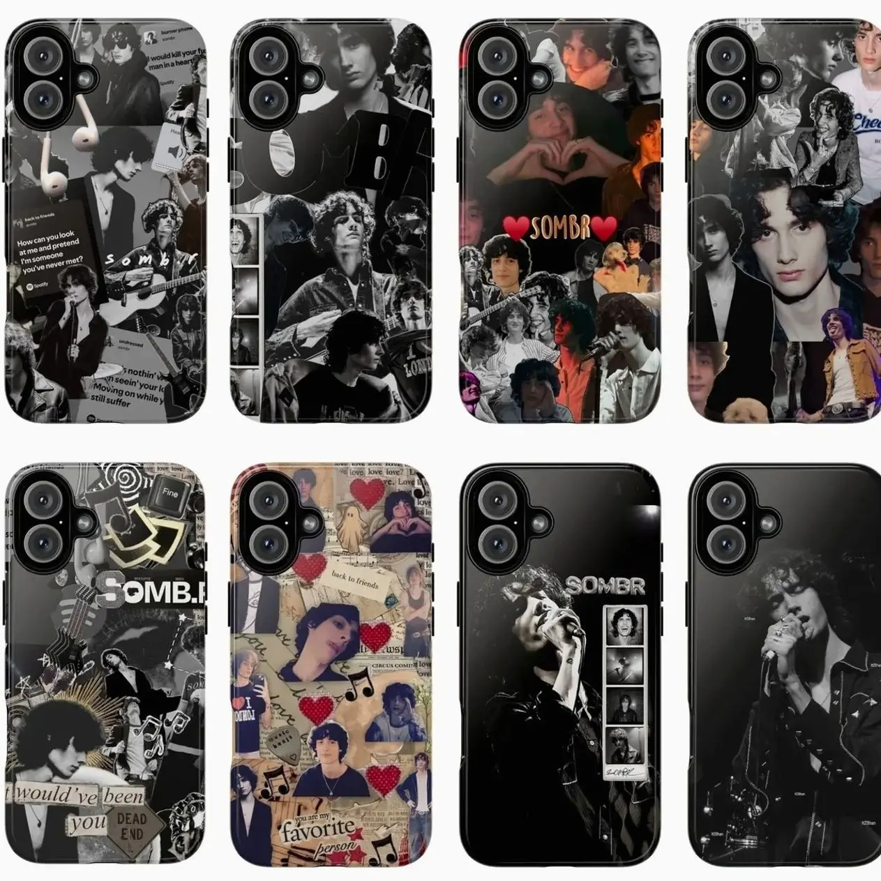 8 Styles Sombr Phone Case Tour Nights & Young Romance, 'Back to Friends’, 'Undressed’ & 'I Barely Know Her’ Highlights,... Alternative, Indie, Modern Pop Case Cover, Compatible with iPhone X, 11, 12, 13, 14, 15, 16, 17 & more