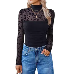 Women’s Turtleneck Bodysuit – Beige, Form-Fitting One-Piece Leotard with Mesh Panels and Ruching, Shaping Shapewear for Casual or Sexy Outfits, Slim Fit, Skin-Hugging Fabric