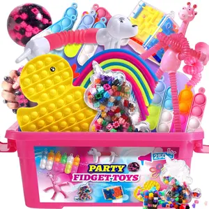 Valentine Day Gift Fidget Toys Set - Party Favors for Kids, Stocking Stuffers, Treasure Box Chest, Stress Relief & Anxiety Relief Tools