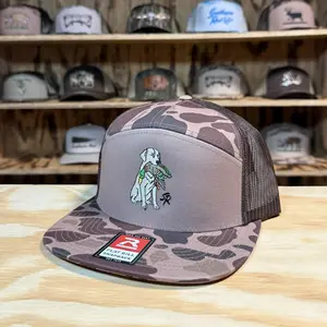 Lab with Mallard - 7 Panel Hat
