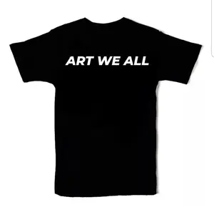 ART WE ALL Black Printed T-Shirt   Black Printed Canvas Menswear