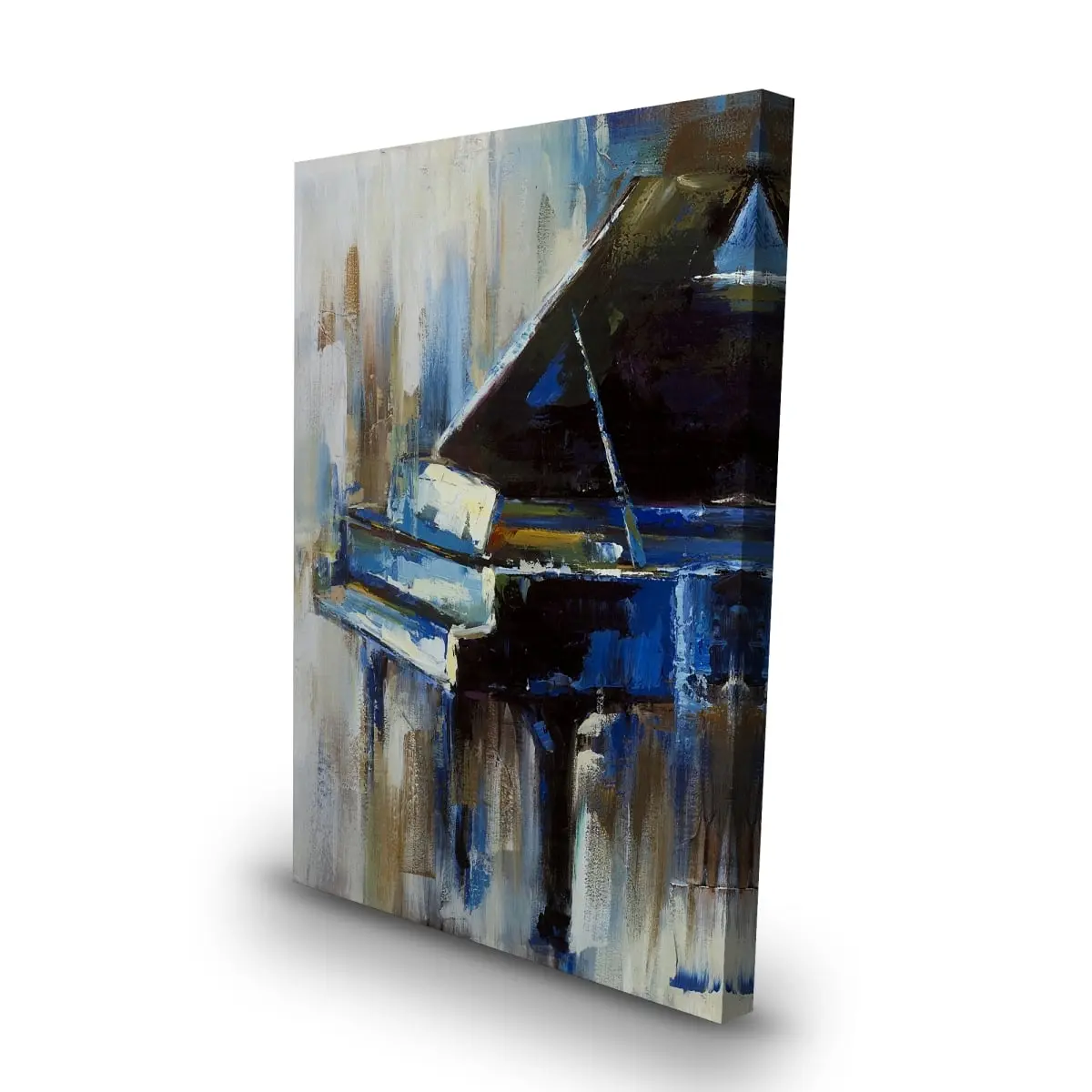 360 Stand 24x36 in. High-Def Abstract Grand Piano Wall Print - Industrial Abstract Painting, Modern Art Home Decor, Ideal for Room Decoration, Gift for Musical Instrument Enthusiasts, Artistic, Artwork, 24" X 36"
