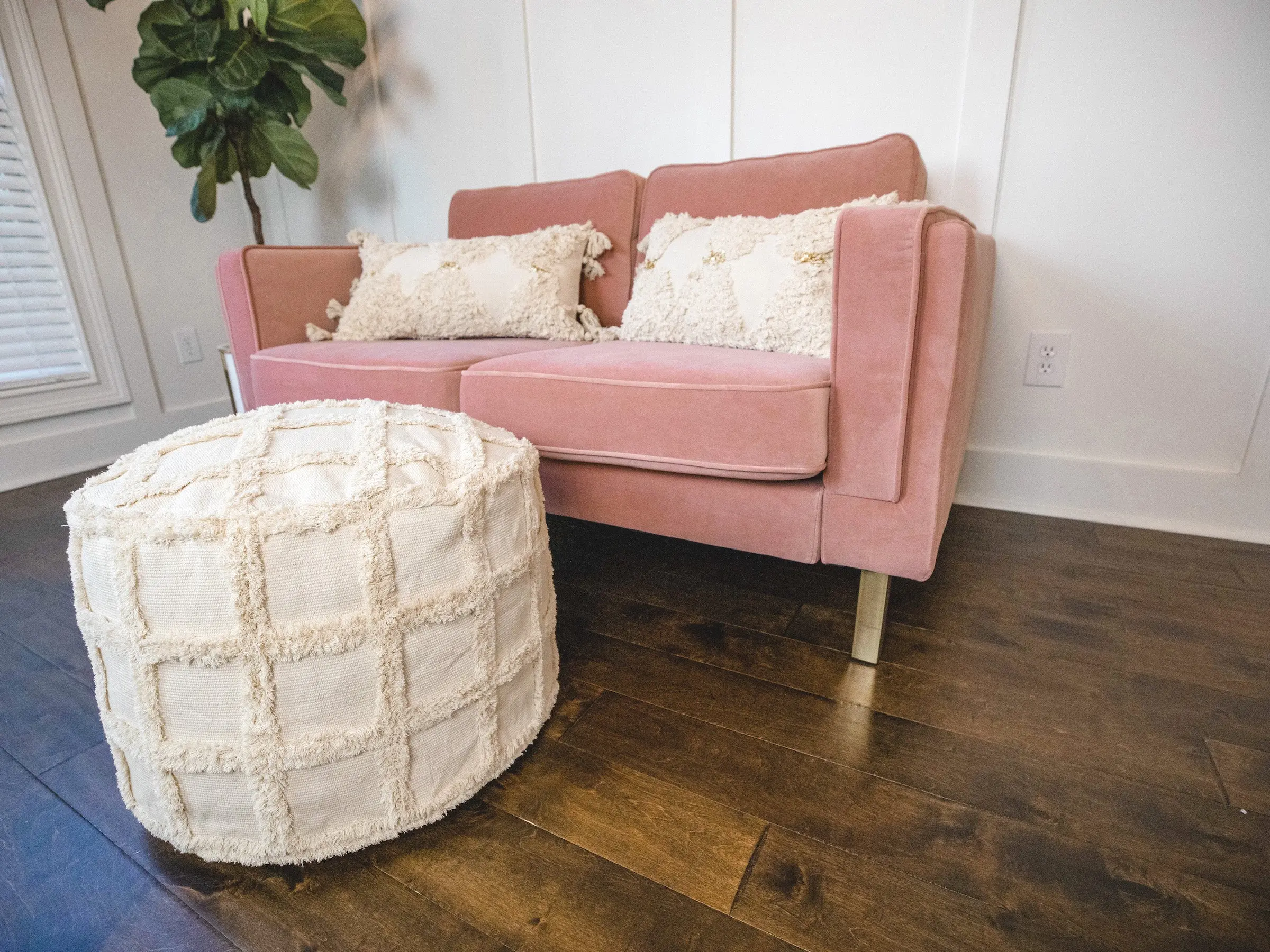 Cotton Moroccan Pouf Cotton Moroccan Pouf