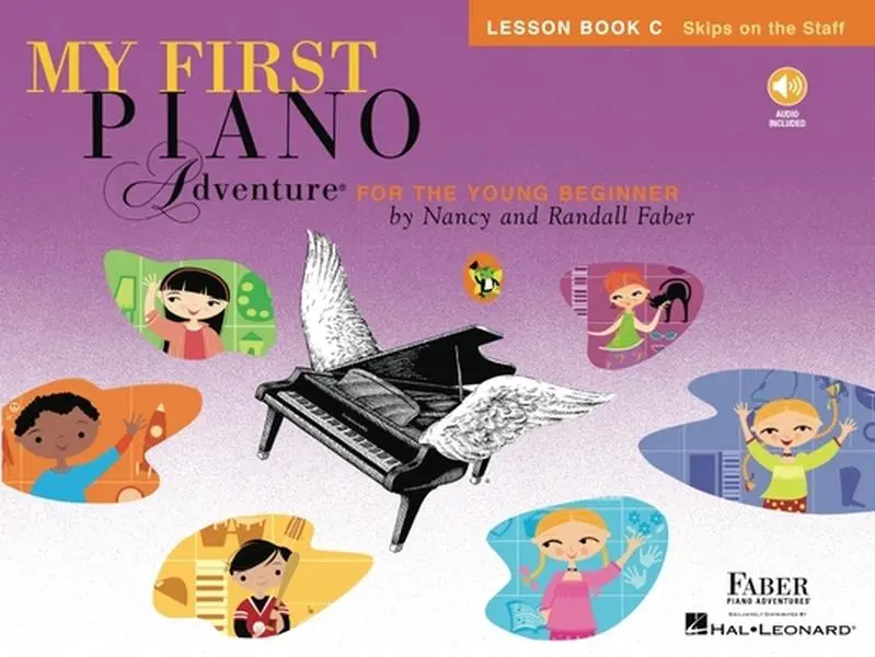 My First Piano Adventure Tutorial Lesson Book C with Online Audio - Nancy Faber, Paperback